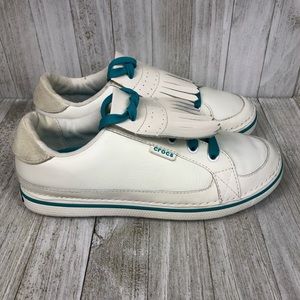 Crocs Golf Hank Haney Bradyn White Turquoise Wns 7